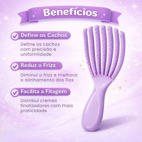  Escova Ricca Fitagem Cachos Express