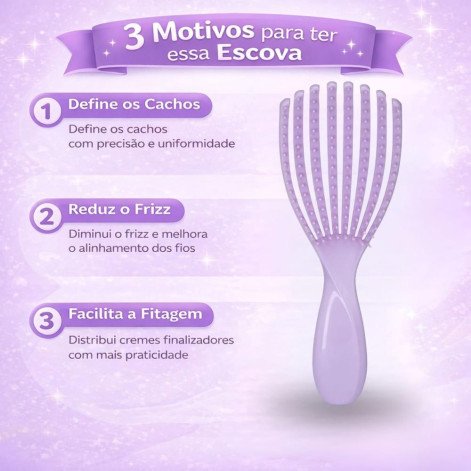  Escova Ricca Fitagem Cachos Express