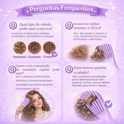  Escova Ricca Fitagem Cachos Express
