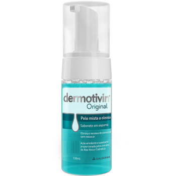 Sabonete Facial em Espuma Dermotivin Original Pele Mista a Oleosa com 130ml