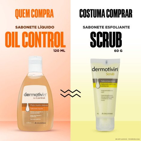 Sabonete Líquido Dermotivin Oil Control 120ML