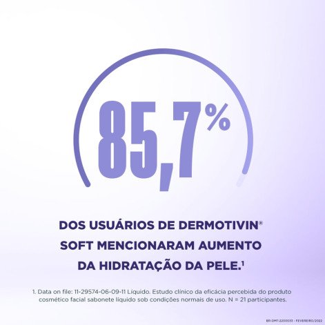 Sabonete Líquido Facial Dermotivin Soft Pele Seca ou Sensibilizada com 120ml