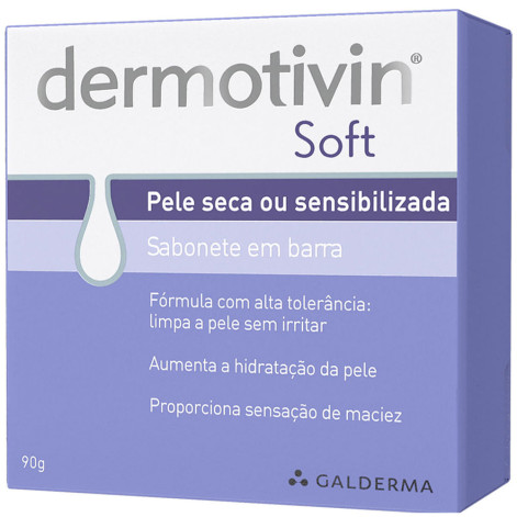 Sabonete em Barra Dermotivin Soft Pele Seca ou Sensibilizada com 90g