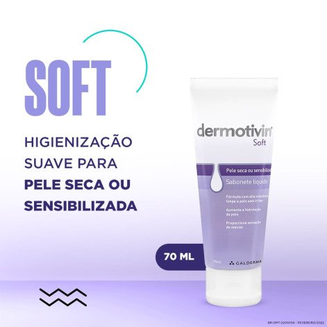 Sabonete Líquido Dermotivin Soft 70ML