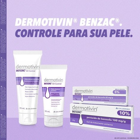 Hidratante Matificante Dermotivin Benzac Oil Control 50ml