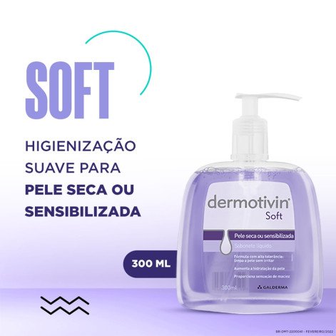 Sabonete Liquido Dermotivin Soft 300ML