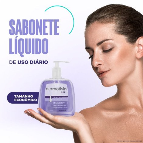 Sabonete Liquido Dermotivin Soft 300ML
