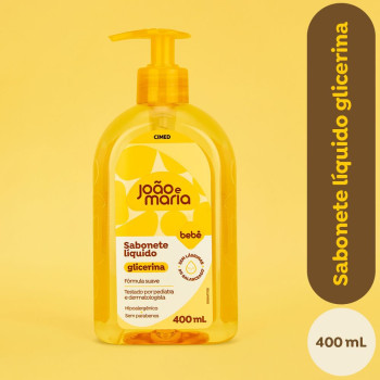 Sabonete Líquido Infantil João e Maria Bebê Glicerina 400ml Sabonete Líquido Infantil João e Maria Bebê Glicerina 400ml