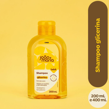 Shampoo Infantil João e Maria Bebê Glicerina 200ml Shampoo Infantil João e Maria Bebê Glicerina 200ml