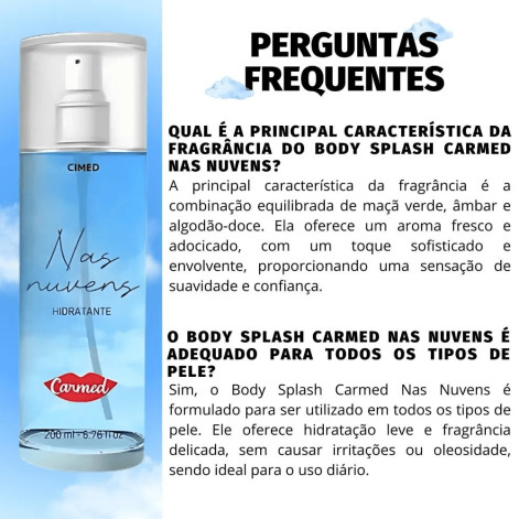 Desodorante Body Splash Carmed Nas Nuvens 200ml