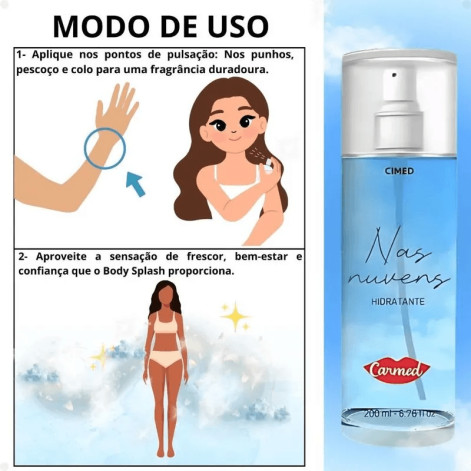Desodorante Body Splash Carmed Nas Nuvens 200ml