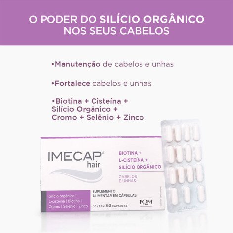 Suplemento Alimentar Imecap Hair Salicílico Ôrganico 60 Cápsulas Suplemento Alimentar Imecap Hair Salicílico Ôrganico 60 Cápsulas