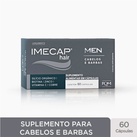 Suplemento Alimentar Imecap Hair Men Cabelos e Barba 60 Cápsulas Suplemento Alimentar Imecap Hair Men Cabelos e Barba 60 Cápsulas