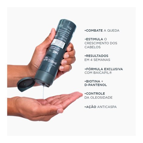 Shampoo Antiqueda Imecap Hair Men Cabelo e Barba FQM 200ml