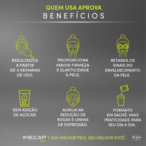 Colágeno Hidrolisado Imecap Rejuvenescedor 30 sachês Colágeno Hidrolisado Imecap Rejuvenescedor 30 sachês
