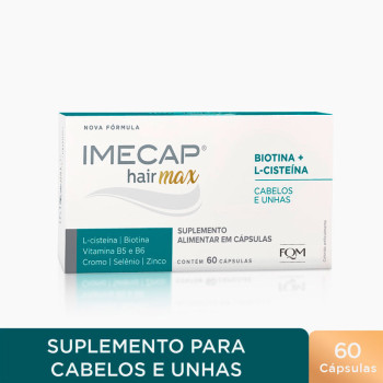 Suplemento Alimentar Imecap Hair Max Cabelos e Unhas 60 Cápsulas