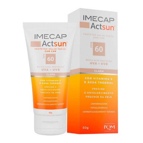 Protetor Solar com Cor Imecap Actsun FPS60