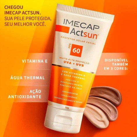 Protetor Solar Facial Imecap Actsun FPS60