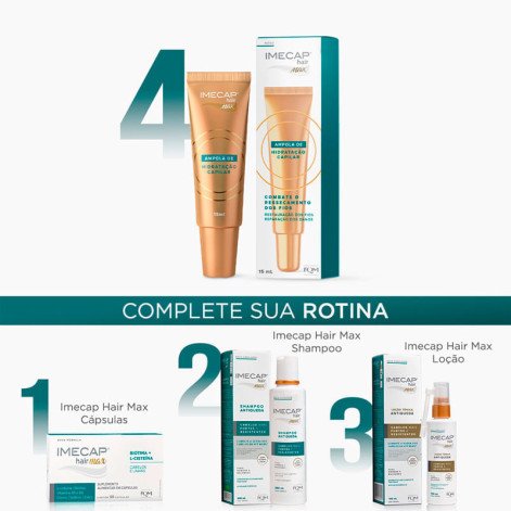 Ampola de Hidrataçao Capilar Imecap Hair Max 15ml