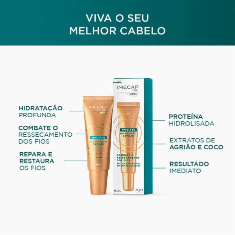 Ampola de Hidrataçao Capilar Imecap Hair Max 15ml