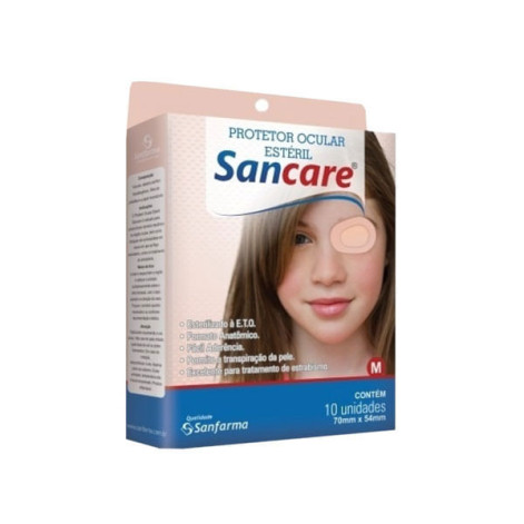 Protetor Ocular Estéril Sancare Tamanho M 10 Unidades