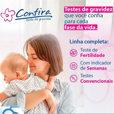 Sanfarma Confira Teste de Gravidez E Fertilidade Caixa com 5 unidades