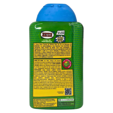 Shampoo 3 em 1 Extrato de Kiwi e Maçã Cebolinha Kids Cia. da Natureza 260ml Shampoo 3 em 1 Extrato de Kiwi e Maçã Cebolinha Kids Cia. da Natureza 260ml