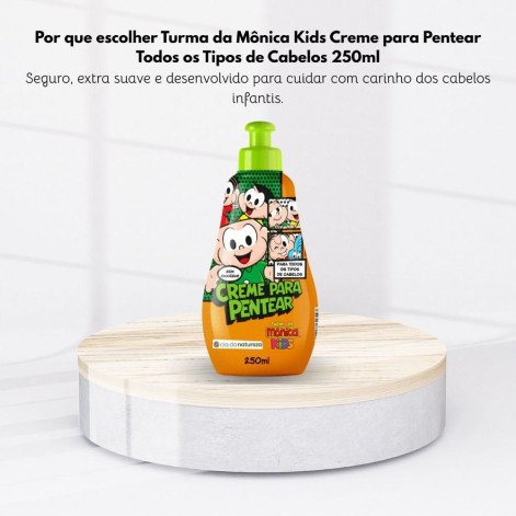 Cia da Natureza - Turma da Mônica Creme para Pentear Todos os Tipos de Cabelos - 250ml