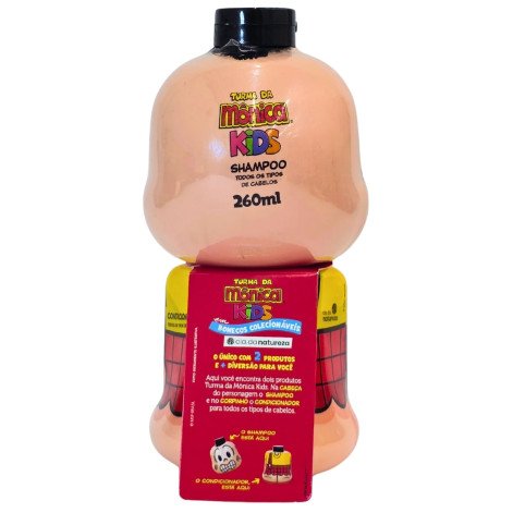 Shampoo 260Ml + Condicionador 245Ml Cascão Turma Da Mônica Kids Em Bonecos Colecionáveis Cia. Da Natureza