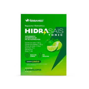 Suplemento Alimentar Hidrasais Tonic Limão 4 Sachês de 28g