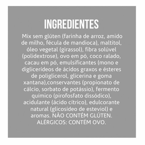 Brownie Chocolate com Coco Belive 40g Brownie Chocolate com Coco Belive 40g
