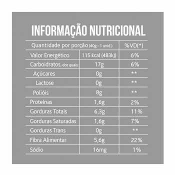 Brownie Chocolate com Coco Belive 40g