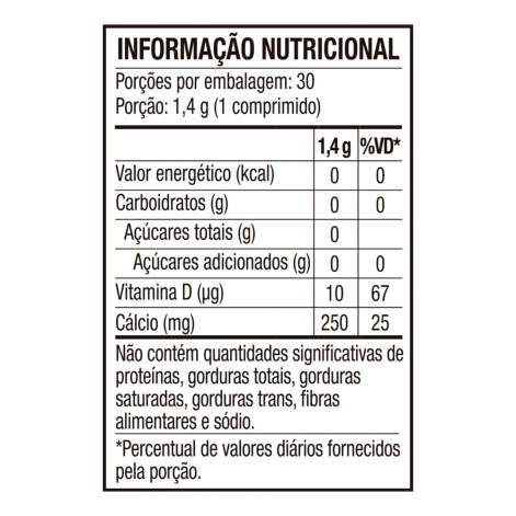 Calcitran D3 400UI Cálcio Citrato Malato com Vitamina D 30 Comprimidos