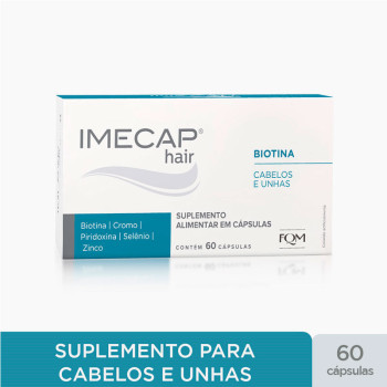 Suplemento Alimentar Imecap Hair Cabelos e Unhas 60 Cápsulas