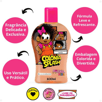 Colônia Splash Cia Da Natureza Milena Kids 200ml