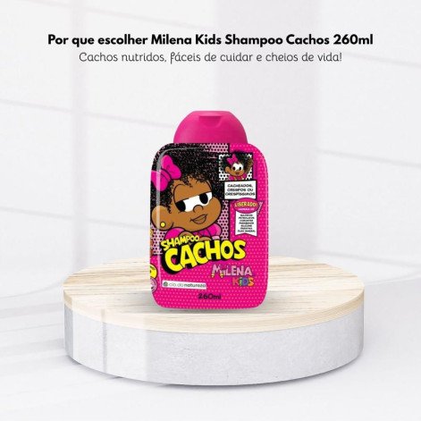 Cia da Natureza Milena Kids Shampoo Cachos 260 ml Cia da Natureza Milena Kids Shampoo Cachos 260 ml