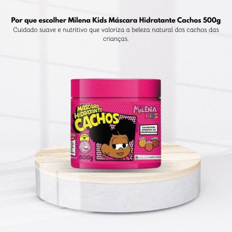 Cia da Natureza - Milena Kids Máscara Hidratante Cachos - Máscara Capilar - 500g