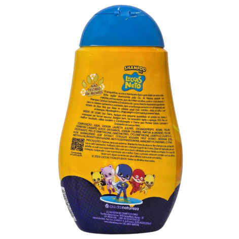 Shampoo Cabelos Cacheados e Ondulados Os Aventureiros Luccas Neto Cia. da Natureza 260ml Shampoo Cabelos Cacheados e Ondulados Os Aventureiros Luccas Neto Cia. da Natureza 260ml