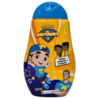 Shampoo Cabelos Cacheados e Ondulados Os Aventureiros Luccas Neto Cia. da Natureza 260ml