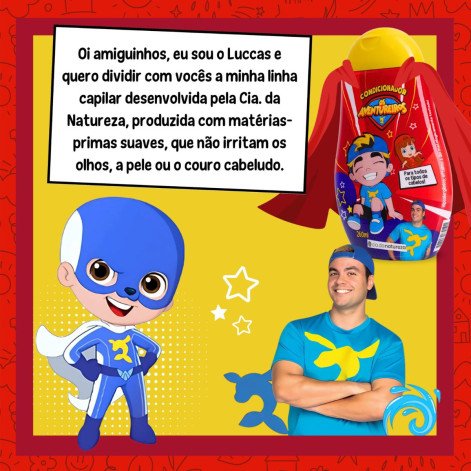Condicionador Para Todos Os Tipos De Cabelos Os Aventureiros Luccas Neto Cia. Da Natureza 260Ml Condicionador Para Todos Os Tipos De Cabelos Os Aventureiros Luccas Neto Cia. Da Natureza 260Ml