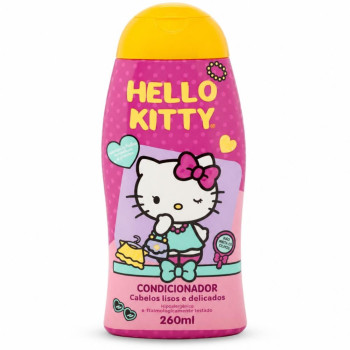 Condicionador Cabelos Lisos e Delicados Hello Kitty 260ml Cia da Natureza