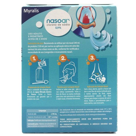  Nasoar 0,9% Descongestionante 30 envelopes + Lavador Nasal 240ml
