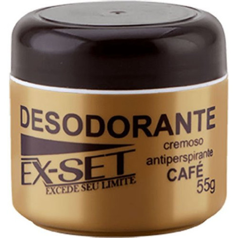 Desodorante Antitranspirante Cremoso Ex-Set Café 55g