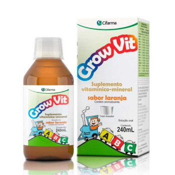Grow Vit Sabor Laranja 240ml Grow Vit Sabor Laranja 240ml