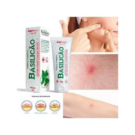 Pomada Cosmética Basilicão Extra Forte Concentrado BellaPhytus 25g