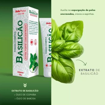 Pomada Cosmética Basilicão Extra Forte Concentrado BellaPhytus 25g