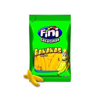 Bala De Gelatina Fini Banana 15g