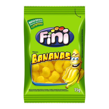Bala De Gelatina Fini Banana 15g