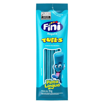 Bala Fini Tubes Framboesa Pinta Lingua 15g