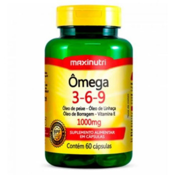 Ômega 3-6-9 1000mg Maxinutri com 60 Cápsulas
